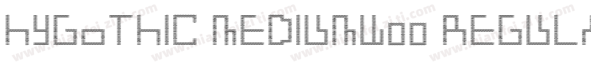 HYGoThic MediumW00 Regular Regular字体转换